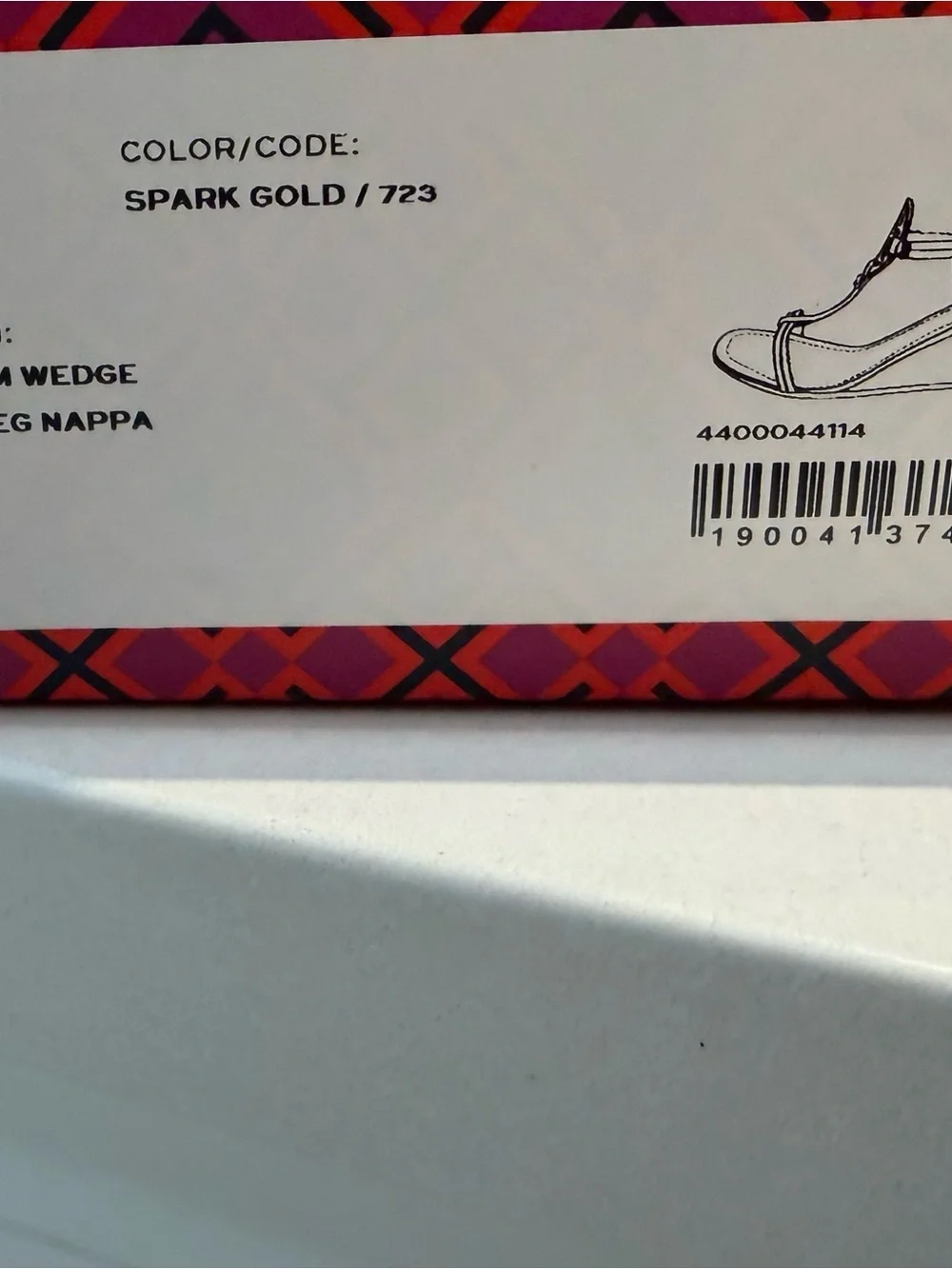 Tory Burch Spark Gold Wedge Sandal